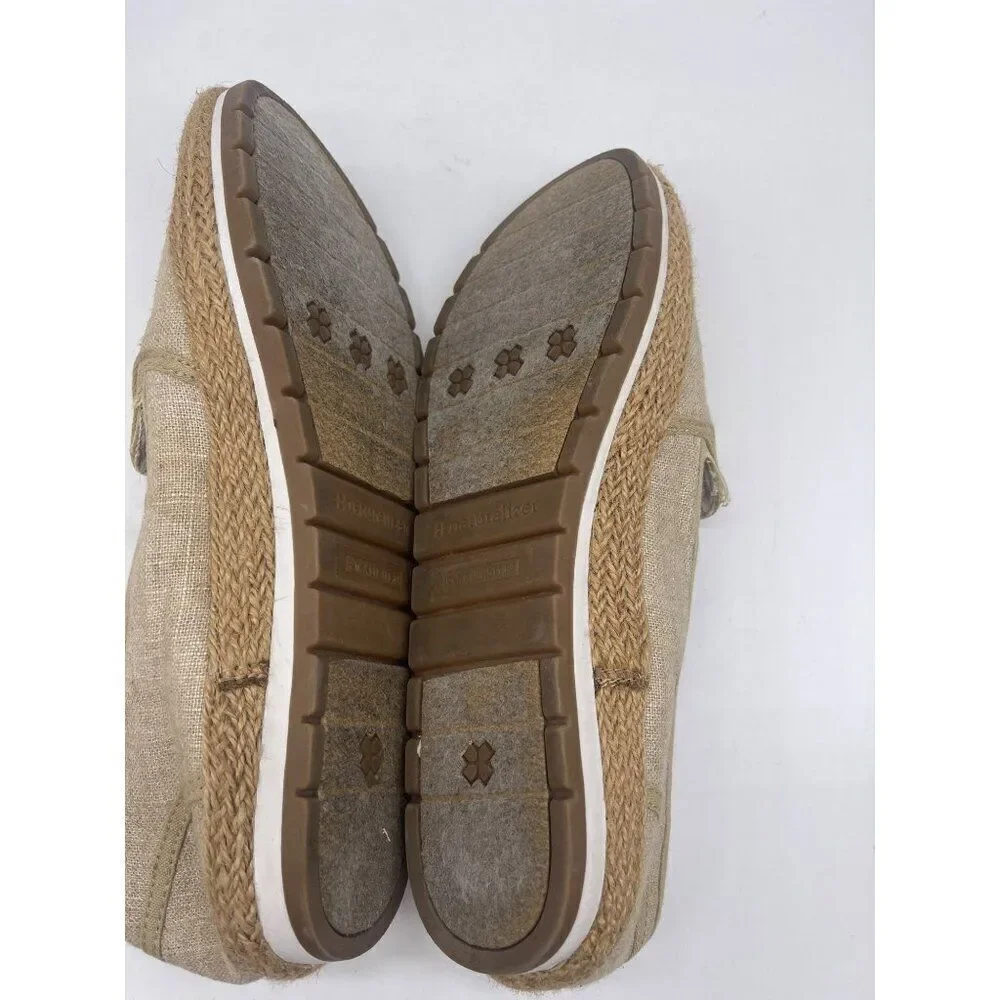 Naturalizer Rayna Women Tan Canvas Slip-On Shoe Size 10